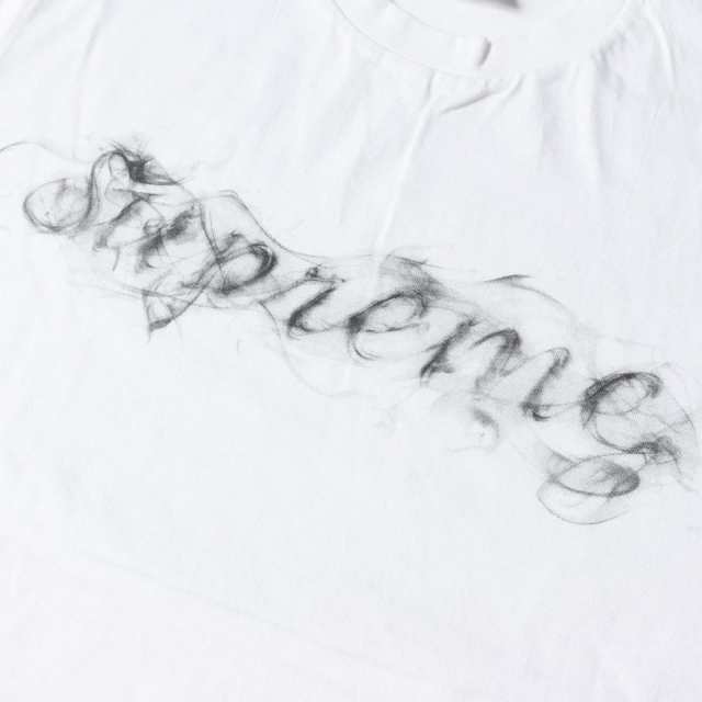 メンズ19AW Supreme smoke tee S white 白