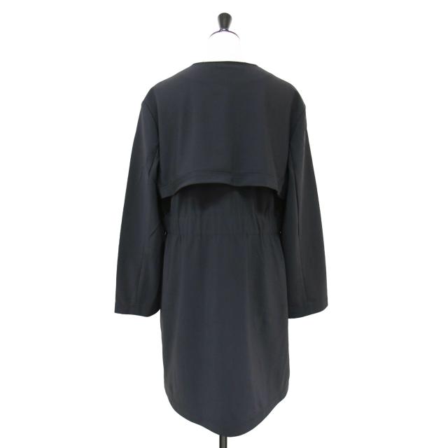 セオリーリュクス theory luxe サイズ38 M - セオリーリュクス theory luxe サイズ38 M - ダークネイビー 美品　セオリーリュクス　ノーカラージャケット　ストレッチ 38 ネイビー