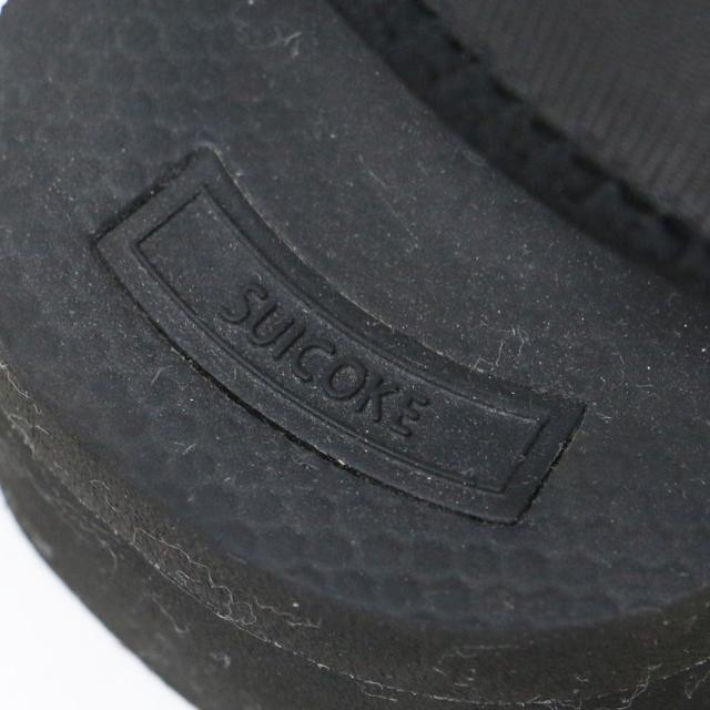 SUICOKE スイコック サンダル ブラック 黒 サイズ:US7(25.0cm) / ベルクロ ストラップ サンダル / KISEE-V スポーツサンダル フラット ビブラムソール / シューズ 靴【レディース】【中古】【K4467】
