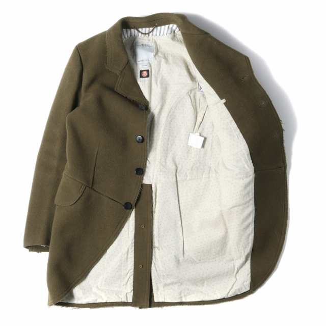 visvim ビズビム コート GORE WINDSTOPPER メルトンウール モーニングコート ASCOT MORNING COAT 2L  GORE-WINDSTOPPER 15AW オリーブ 1 ｜au PAY マーケット