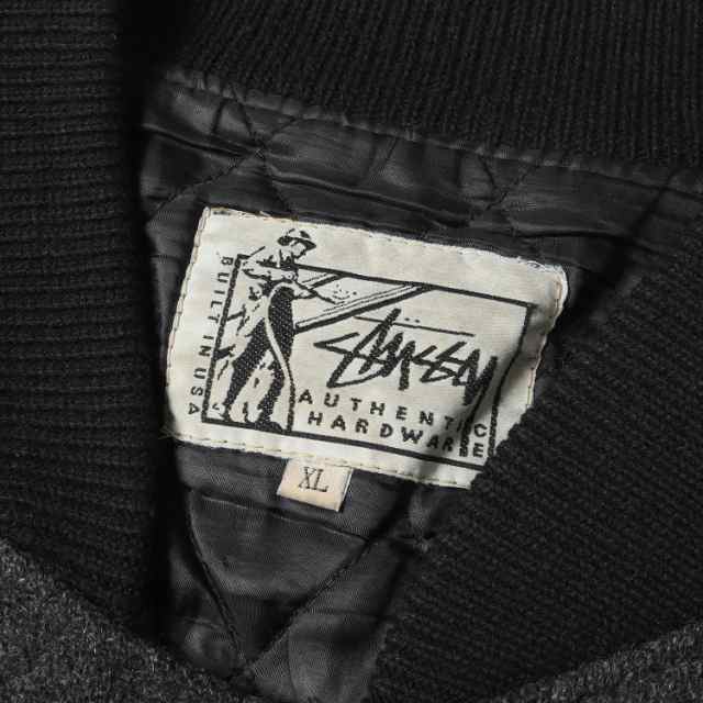 国内外の人気！ STUSSY ステューシー ゾウリムシ 袖レザー