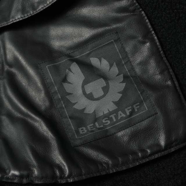 Belstaff ベルスタッフ ジャケッ USED加工 ムートン レザー ダブル