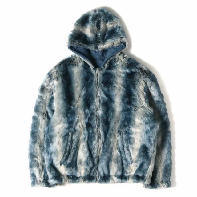 Supreme シュプリーム ジャケット フェイクファー リバーシブル フードジャケット Faux Fur Reversible Hooded  Jacket 20AW アイスブルー｜au PAY マーケット