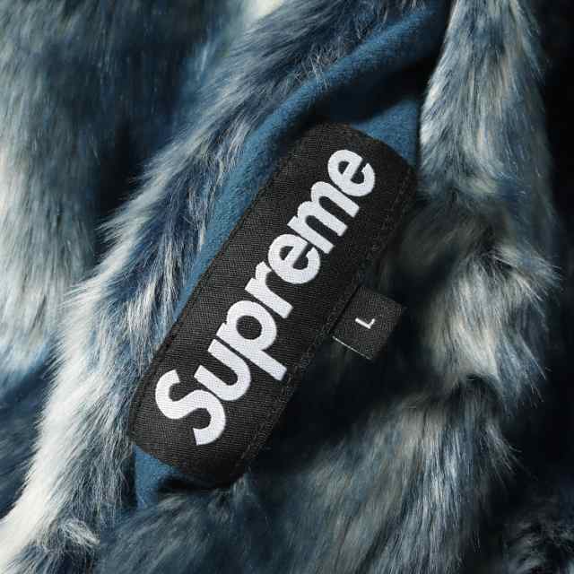 Supreme シュプリーム ジャケット フェイクファー リバーシブル フードジャケット Faux Fur Reversible Hooded  Jacket 20AW アイスブルー｜au PAY マーケット