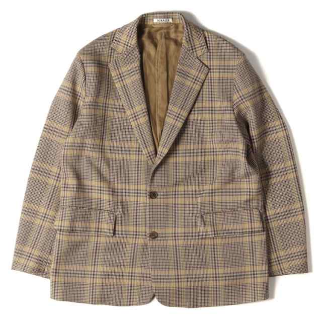 AURALEE オーラリー ジャケット サージチェック ウール 2B テーラードジャケット WOOL SERGE CHECK JACKET 19AW  グレンチェック ベージュの通販はau PAY マーケット ブランド古着のBEEGLE by Boo-Bee au PAY マーケット－通販サイト