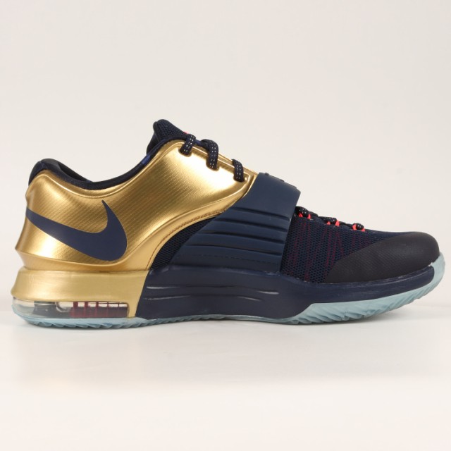 NIKE ナイキ KD 7 PRM GOLD MEDAL (706858-476) 2014年 ケビン・デュラント プレミアム ゴールドメダル ミッドナイトネイビー メタリックゴールド サイズ：US10 28.0cm スニーカー【メンズ】