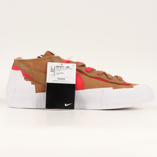 NIKE ナイキ ×sacai BLAZER LOW BRITISH TAN DD1877 200 サカイ