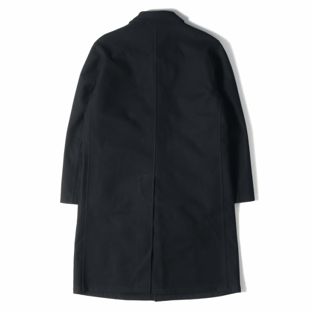 JIL SANDER ジル・サンダー コート ストレッチ ナイロン ポリ ダブルジップ ステンカラーコート バルマカーン ダークネイビー 紺 48 アウター ジャケット イタリア製 【メンズ】