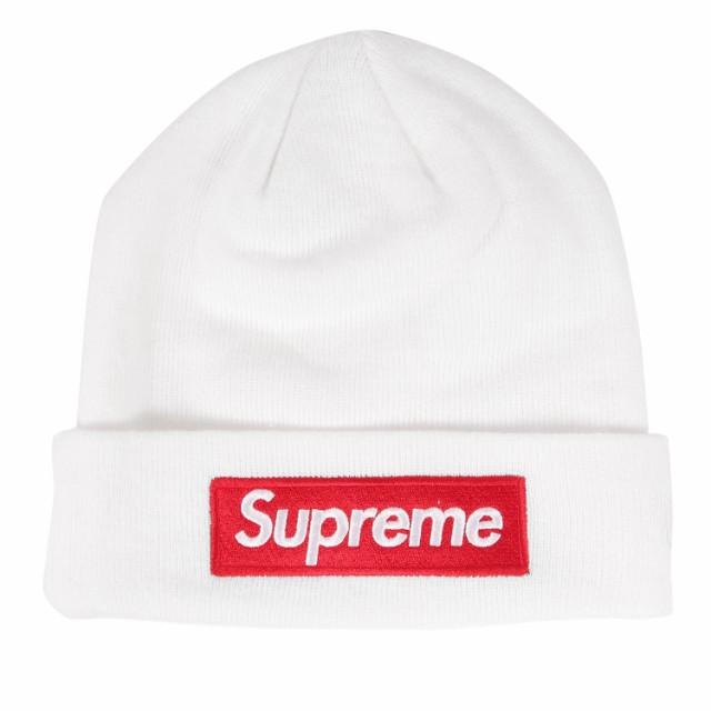 Supreme New Era Box Logo Beanie white 白