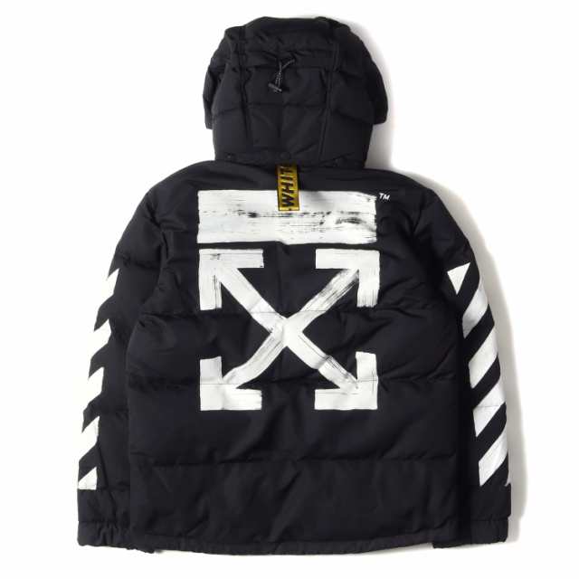 OFF-WHITE オフホワイト ジャケット ペンキアロー フード付き ダウン