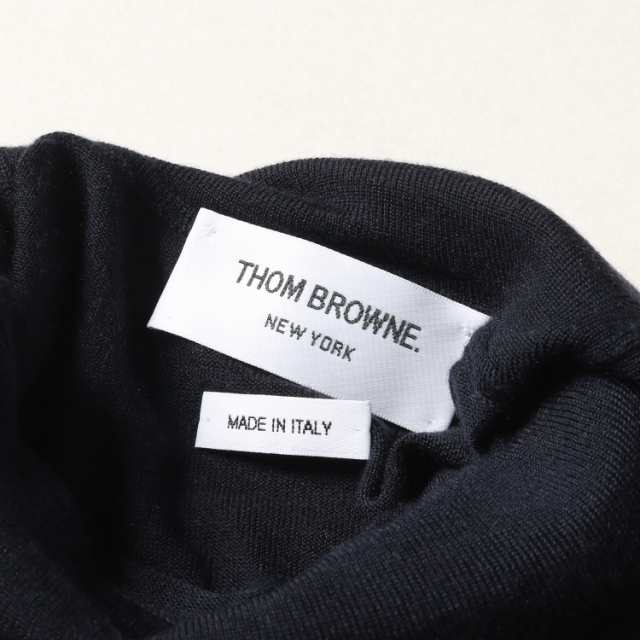 THOM BROWNE トムブラウン ニット トリコロール リブ タートルネック