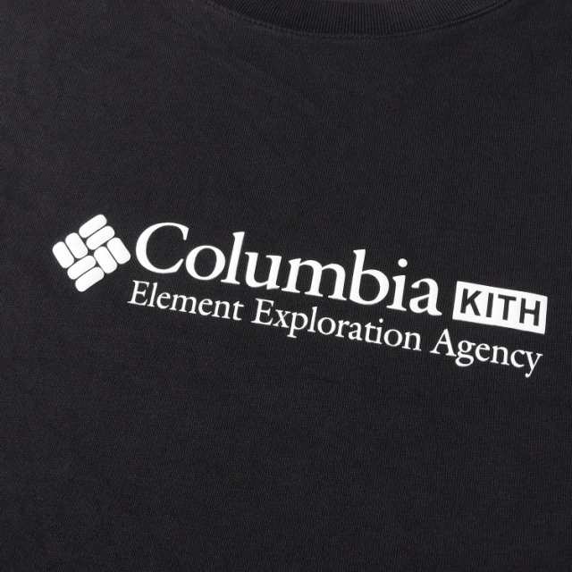 KITH NYC キス ニューヨークシティー Tシャツ Columbia コロンビア コラボロゴ ロングスリーブTシャツ Element  Exploration Agency L/S T｜au PAY マーケット