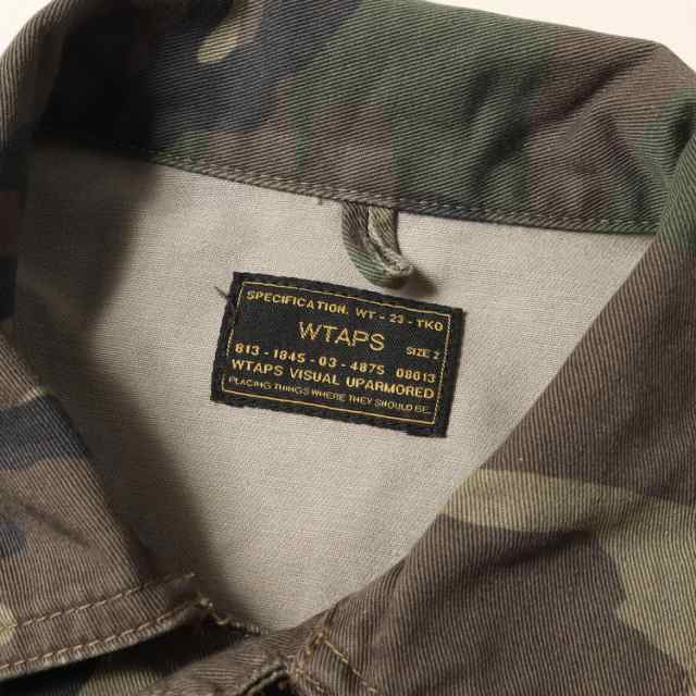 WTAPS ダブルタップス シャツ ウッドランドカモ ミリタリーシャツ HBT ...