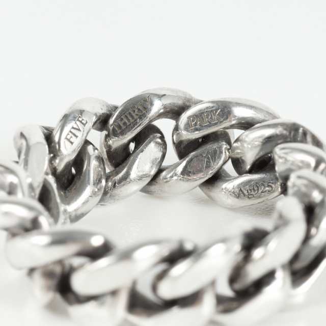 FIVE THIRTY PARK ファイブサーティパーク オンラインショップ限定 カーブチェーン リング Curb Chain Ring シルバー925 L(20～23号程度) 指輪 アクセサリー 【メンズ】