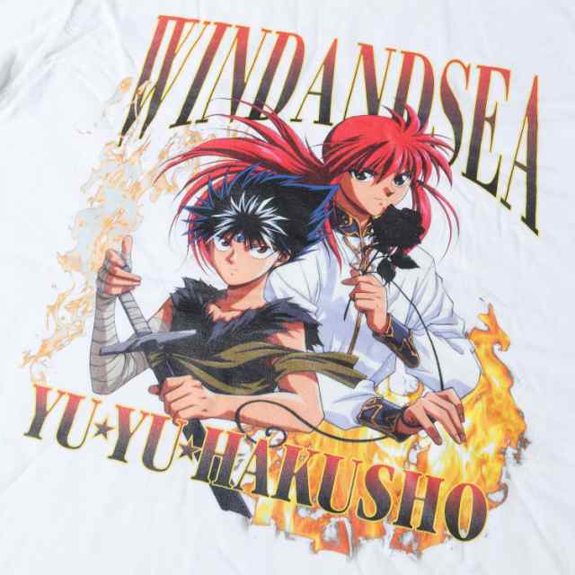 WIND AND SEA ウィンダンシー Tシャツ 幽遊白書 ウォッシュ加工