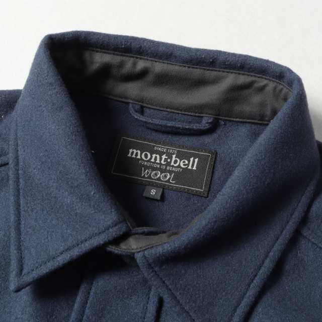 Mont-Bell モンベル シャツ ウール マウンテンシャツ ネイビー 紺 S ...