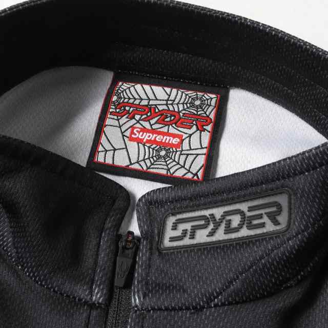 Supreme シュプリーム サイズ:S SPYDER スパイダーウェブ ハーフジップ プルオーバー ジャージ Spyder Web Half Zip  Pullover 22AW ブラ｜au PAY マーケット