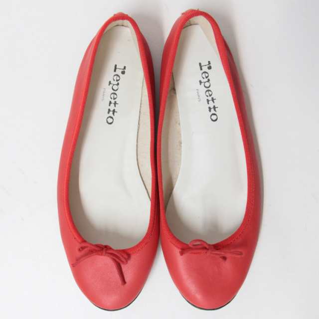 Repetto レペット シューズ 靴 パンプス フラット レッド 赤 38 24.0cm