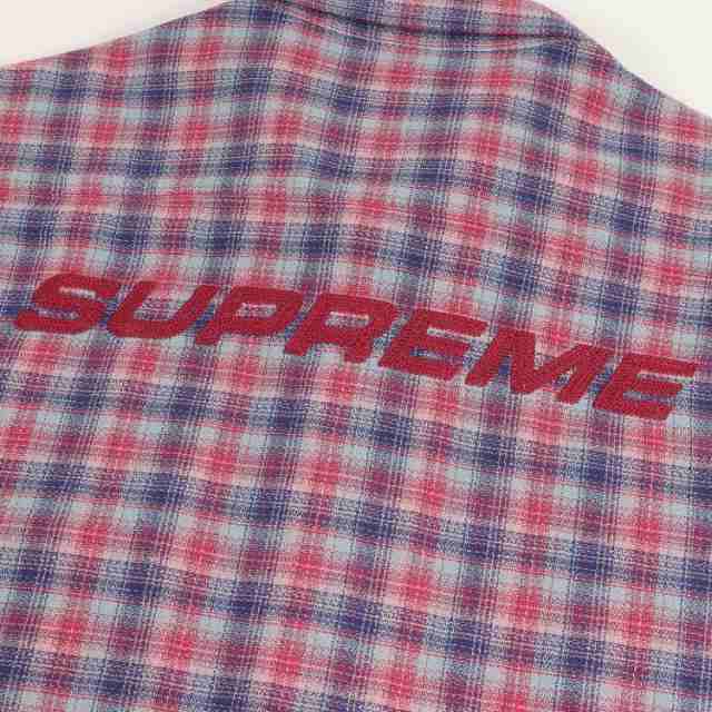 Supreme シュプリーム シャツ サイズ:L チェーン刺繍 ロゴ チェック