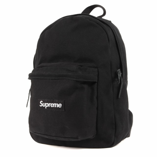 Supreme シュプリーム キャンバス バックパック Canvas Back pack リュックサック 20AW ブラック 黒 BOX LOGO  ボックス ロゴ カバン 【メ｜au PAY マーケット