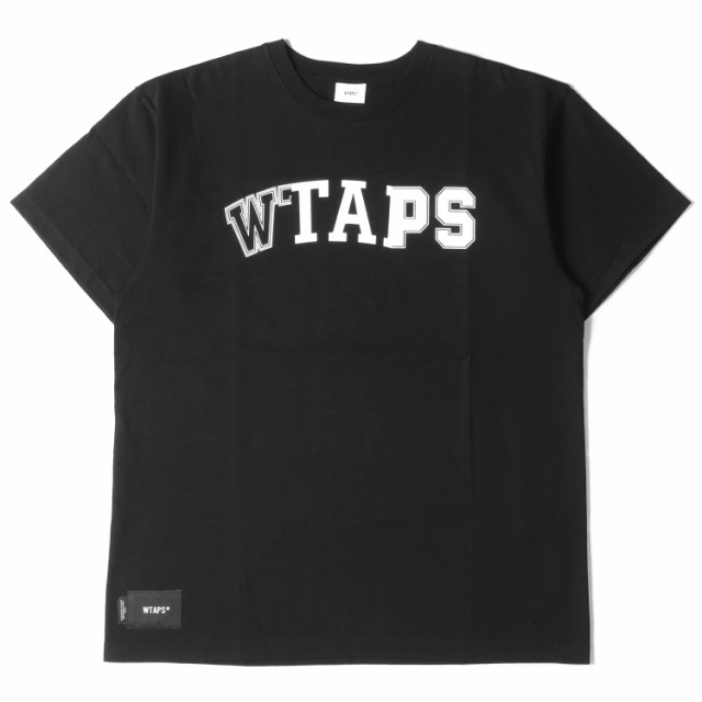 WTAPS ダブルタップス Tシャツ サイズ:S 22SS ロゴ プリント RANSOM SS COTTON 221ATDT-STM09S  クルーネック 半袖 ブラック 黒 トップス ｜au PAY マーケット