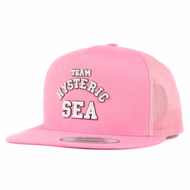 WIND AND SEA ウィンダンシー キャップ 21AW HYSTERIC GLAMOUR ヒステリックグラマー コラボロゴ メッシュキャップ  Mesh Cap ピンク 帽子｜au PAY マーケット