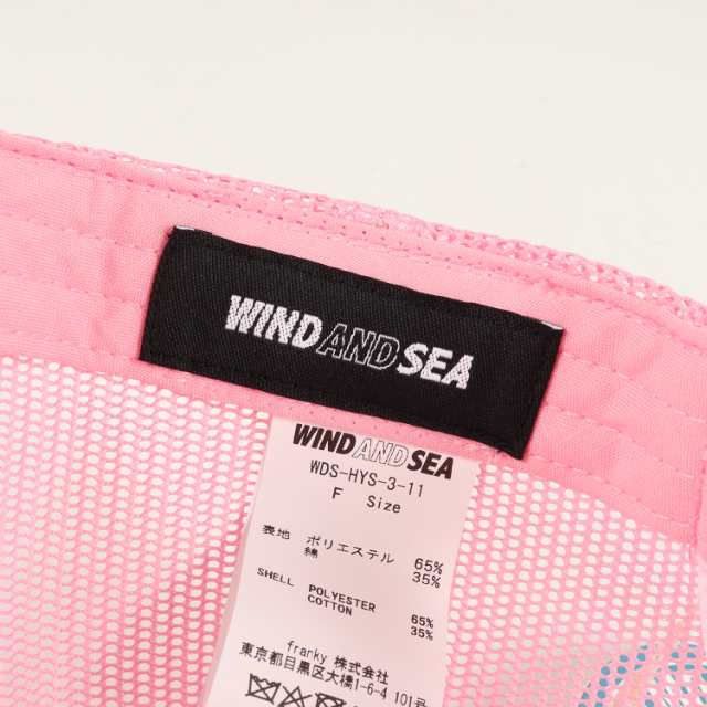 WIND AND SEA ウィンダンシー キャップ 21AW HYSTERIC GLAMOUR ヒステリックグラマー コラボロゴ メッシュキャップ Mesh Cap ピンク 帽子 YUPOONG スナップバック 【メンズ】