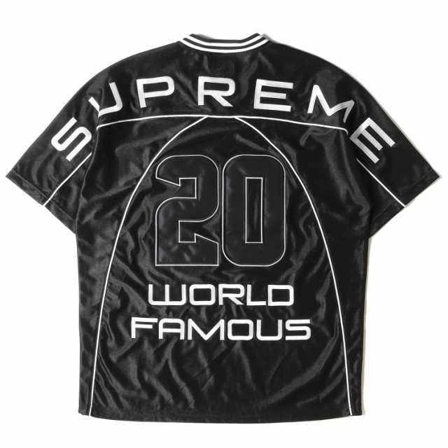 Supreme シュプリーム Tシャツ サイズ:M ナンバリングロゴ ジャージ トップ Paneled Jersey 20AW ブラック 黒 トップス  カットソー 半袖 ｜au PAY マーケット