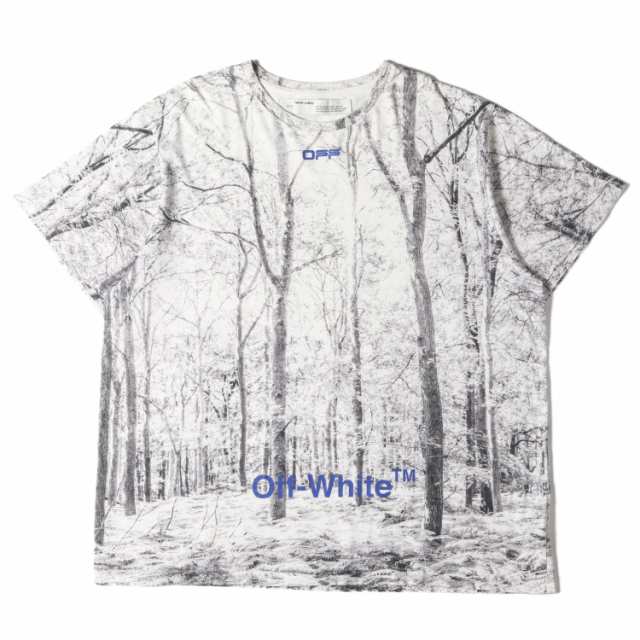 OFF-WHITE オフホワイト Tシャツ サイズ:L リアルツリー柄 オーバー
