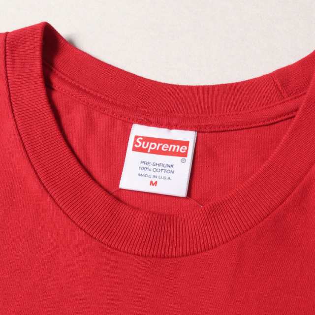 Supreme cross box logo tee Mサイズ　レッド