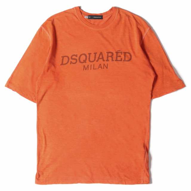 DSQUARED2 ディースクエアード Tシャツ サイズ:XS ロゴ コットンリネン ...