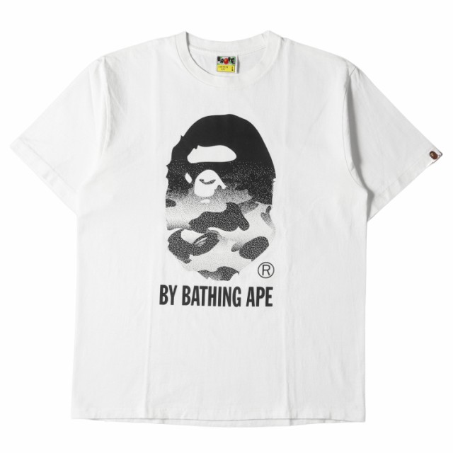 A BATHING APE 猿顔 柄シャツ Lサイズ　半袖　エイプ