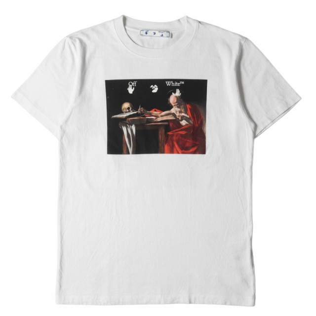 OFF-WHITE オフホワイト Tシャツ サイズ:M 21SS 絵画 グラフィック クルーネック Tシャツ CARAVAGGIO S/S SLIM  TEE ホワイト 白 トップス｜au PAY マーケット