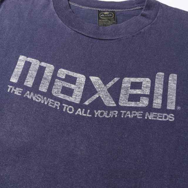 U.S.VINTAGE ヴィンテージ 70s anvil 黒タグ maxell クルーネック T