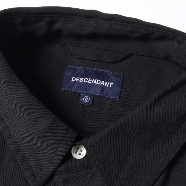 DESCENDANT ディセンダント シャツ サイズ:3 20SS ワンポイント刺繍 レーヨン 半袖 シャツ KENNEDYS RAYON SS SHIRT STANDARD ブラック 黒 トップス カジュアルシャツ  【メンズ】