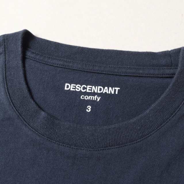 DESCENDANT ディセンダント Tシャツ サイズ:3 ワンポイント 刺繍 クルーネック Tシャツ ネイビー 紺 トップス カットソー  半袖【メンズ】｜au PAY マーケット