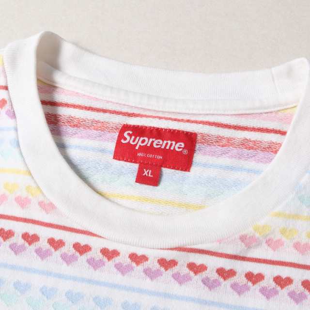 Supreme シュプリーム Tシャツ サイズ:XL 22SS ハート ボーダー