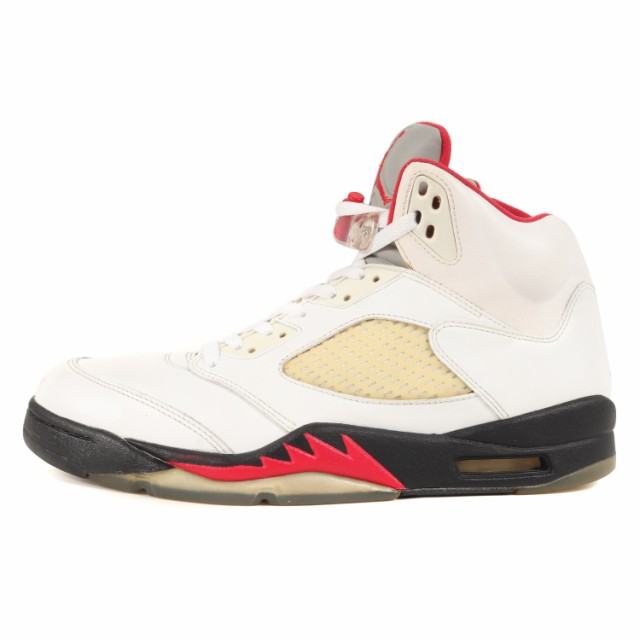 NIKE ナイキ サイズ:29.0cm AIR JORDAN 5 RETRO FIRE RED 2012年製 136027-100 エアジョーダン5  レトロ ホワイト ファイアレッド 白赤黒 ｜au PAY マーケット