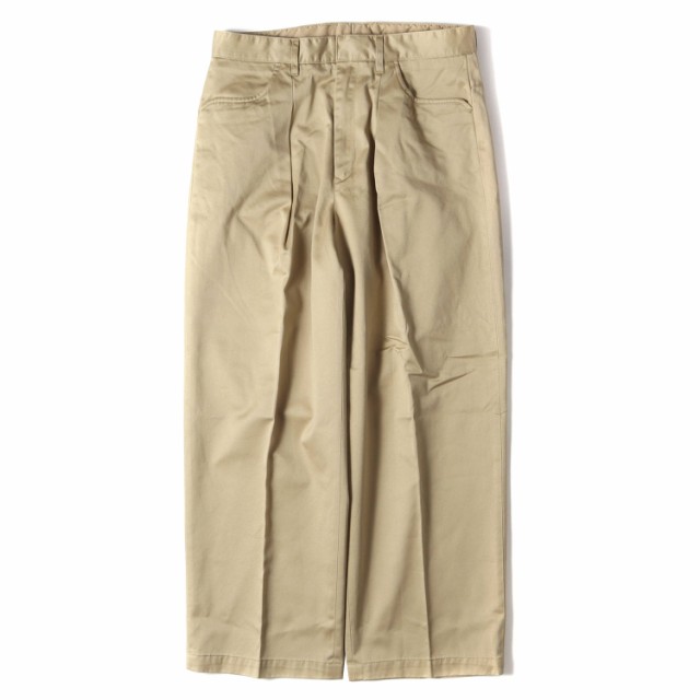 FARAH ファーラー パンツ サイズ:32 22AW ワンタック ワイド チノ ワーク パンツ 1tuck wide pants  FR0202-M4002 トラウザー ベージュ ボ｜au PAY マーケット