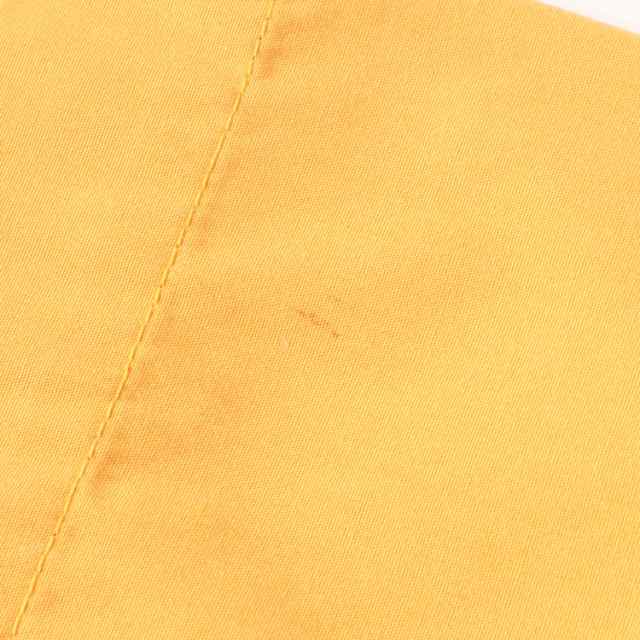 SOFTMACHINE ソフトマシーン シャツ サイズ:L アンカー 刺繍 T/C ワーク 半袖 シャツ イエロー トップス カジュアルシャツ ボックスシルエット 【メンズ】