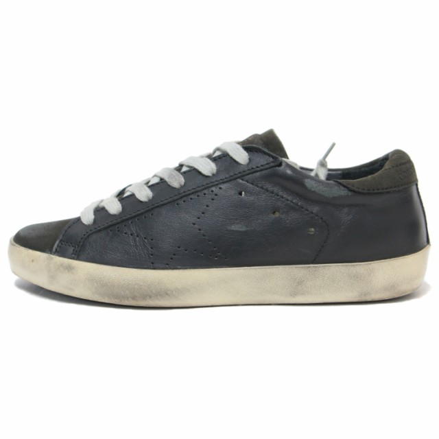 GOLDEN GOOSE ゴールデングース スニーカー ローカット シューズ 靴 ブラック系 黒 サイズ：23cm 36 レースアップ  ヴィンテージ加工 レザの通販はau PAY マーケット - ブランド古着のBEEGLE by Boo-Bee | au PAY マーケット－通販サイト