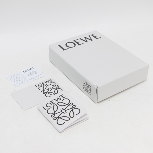 LOEWE ロエベ ウォレット 財布 二つ折り ピンク ベルト ロゴ INFLATED