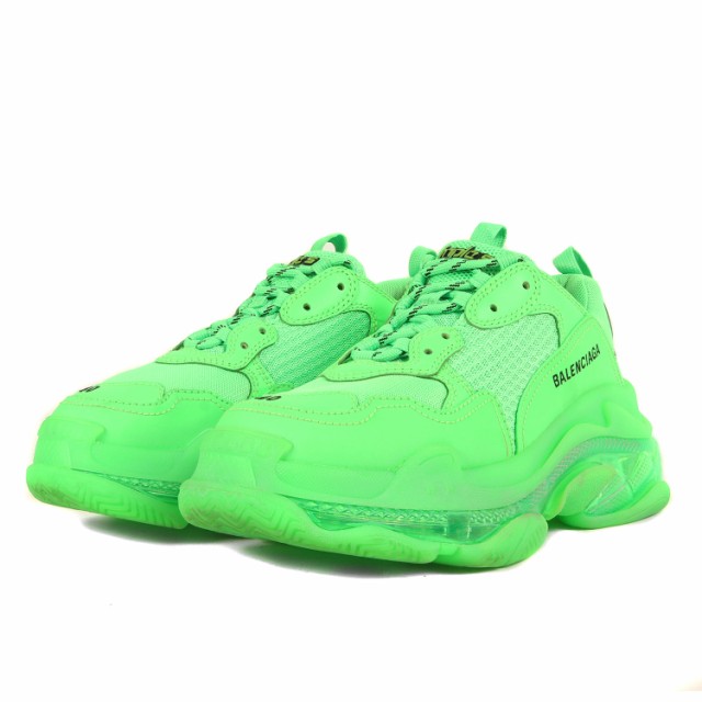 BALENCIAGA バレンシアガ サイズ:40(25cm) 21SS トリプルS クリアソール ダッド スニーカー TRIPLE S Clear Sole Neon Green 541624 ネオングリーン 【メンズ】