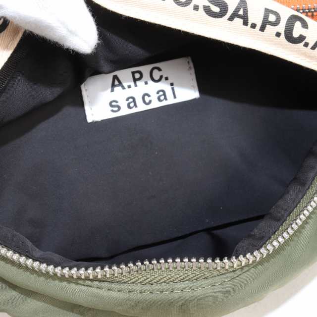 Sacai サカイ バッグ 21SS A.P.C. アーペーセー ナイロン ヒップ バッグ BANANE JACKIE ボディ バナナ ショルダー  オリーブ カバン コラ｜au PAY マーケット