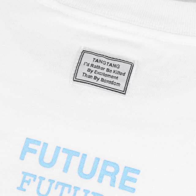 TANGTANG タンタン Tシャツ サイズ:M FUTURE ロゴ クルーネック 半袖 Tシャツ AINT T ホワイト 白 トップス カットソー コットン【メンズ】