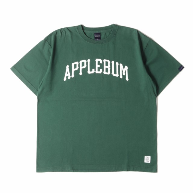 アップルバムアップルバムAPPLEBUM グリーンロゴプリントTシャツ L ...