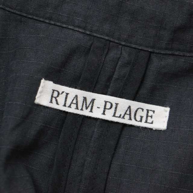 RIAM PLAGE リアム プラージュ ベスト ジレ ワンピース グレー 38(M) ノースリーブ トレンチ 製品加工 ヴィンテージ加工 コットン  綿 き｜au PAY マーケット