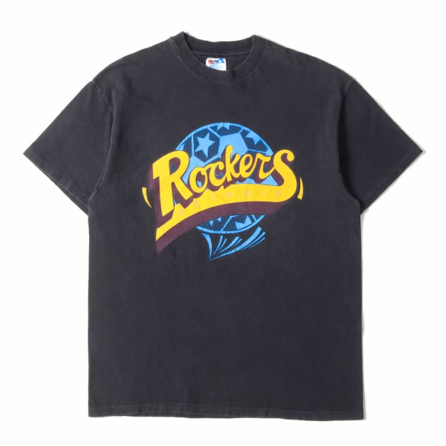 90s DETROIT Rockers サッカーチームロゴ クルーネック 半袖 Tシャツ ...
