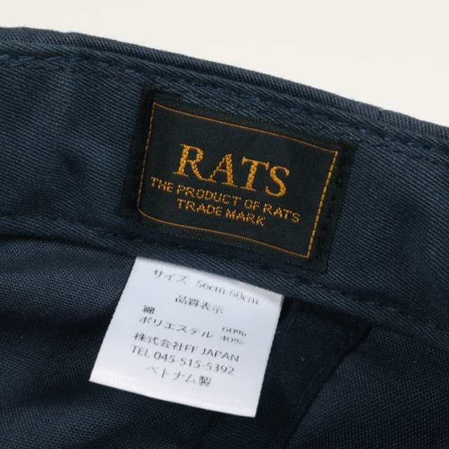 RATS ラッツ キャップ 21SS WAY OF LIFE 5パネル キャップ EMBROIDERY CAP ネイビー 紺 YUPOONG 帽子 スナップバック 【メンズ】