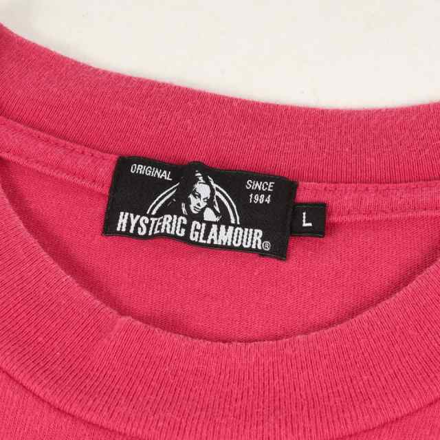 HYSTERIC GLAMOUR ヒステリックグラマー Tシャツ サイズ:L ガール カレッジ ロゴ クルーネック ロングスリーブ Tシャツ  VIXXXENS リブ付T｜au PAY マーケット